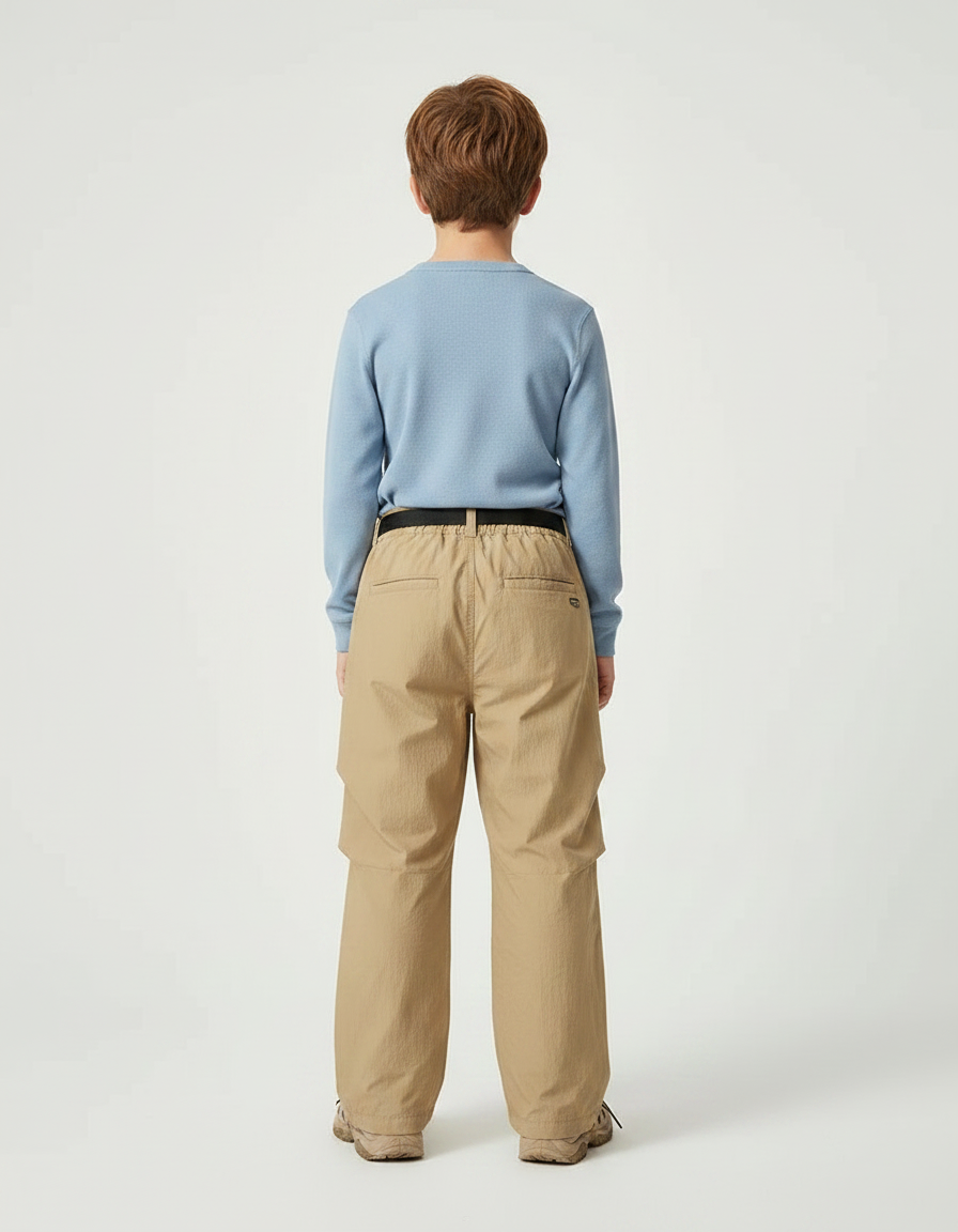 Pantalon De Pluie Beige Ample Nylon Enfant - Polyester - vue 2