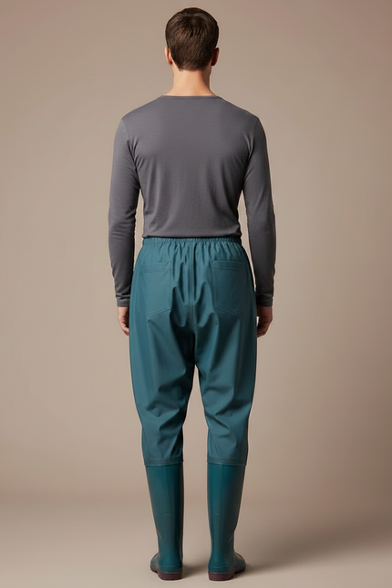 Pantalon De Pluie Vert Canard Ample Impermééable Homme - Polyester - vue 2