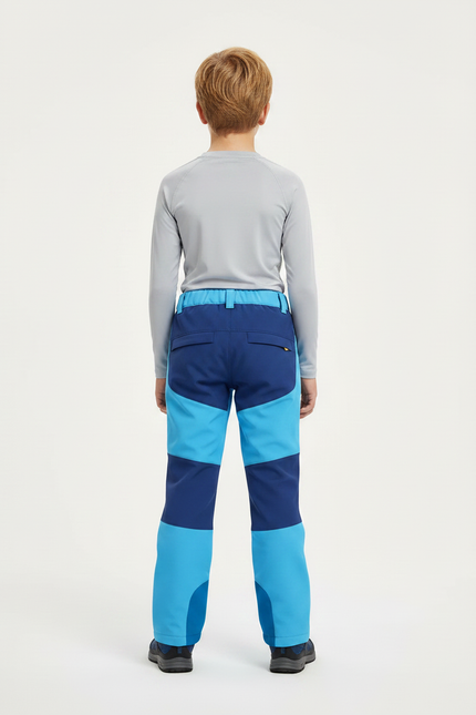 Pantalon De Pluie Bleu Imperméable Enfant Bicolore Sportif - Multicolore Polyester - vue 2