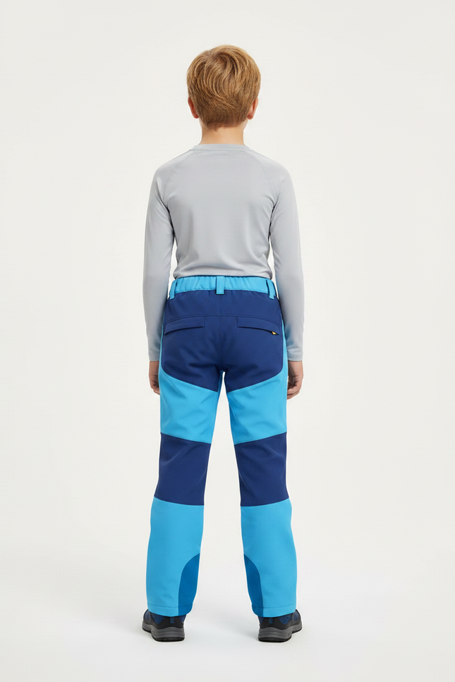 Pantalon De Pluie Bleu Imperméable Enfant Bicolore Sportif - Multicolore Polyester - vue 2