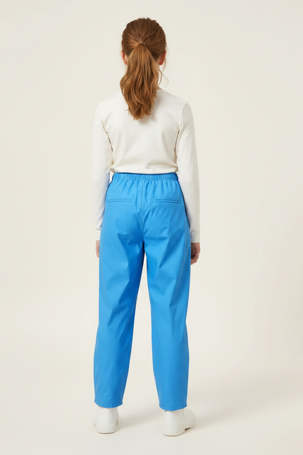 Pantalon De Pluie Bleu Imperméple Enfant Ample Caoutchouc - Polyester - vue 2