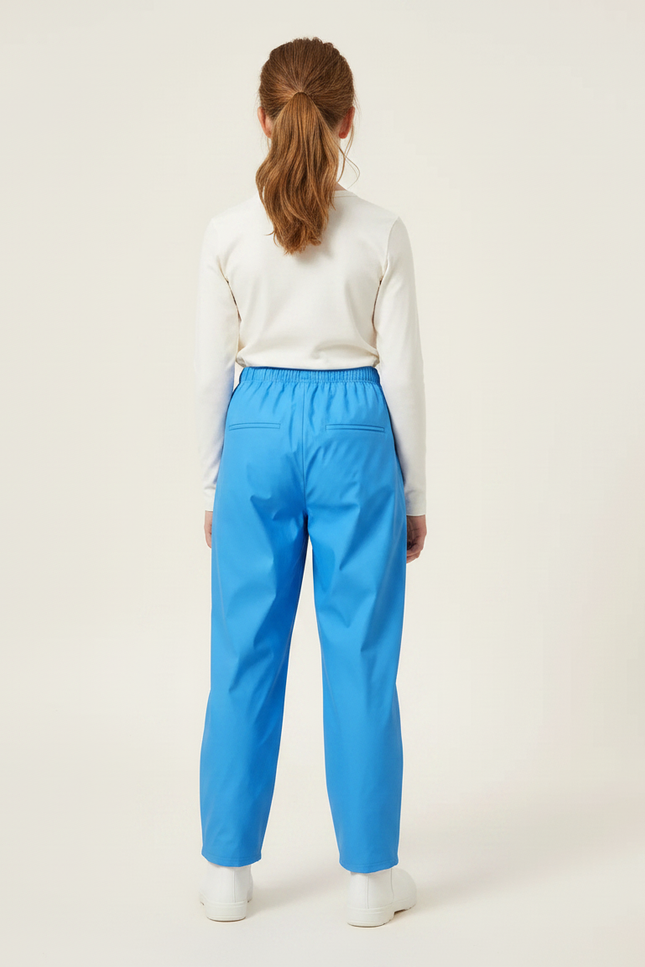 Pantalon De Pluie Bleu Imperméple Enfant Ample Caoutchouc - Polyester - vue 2