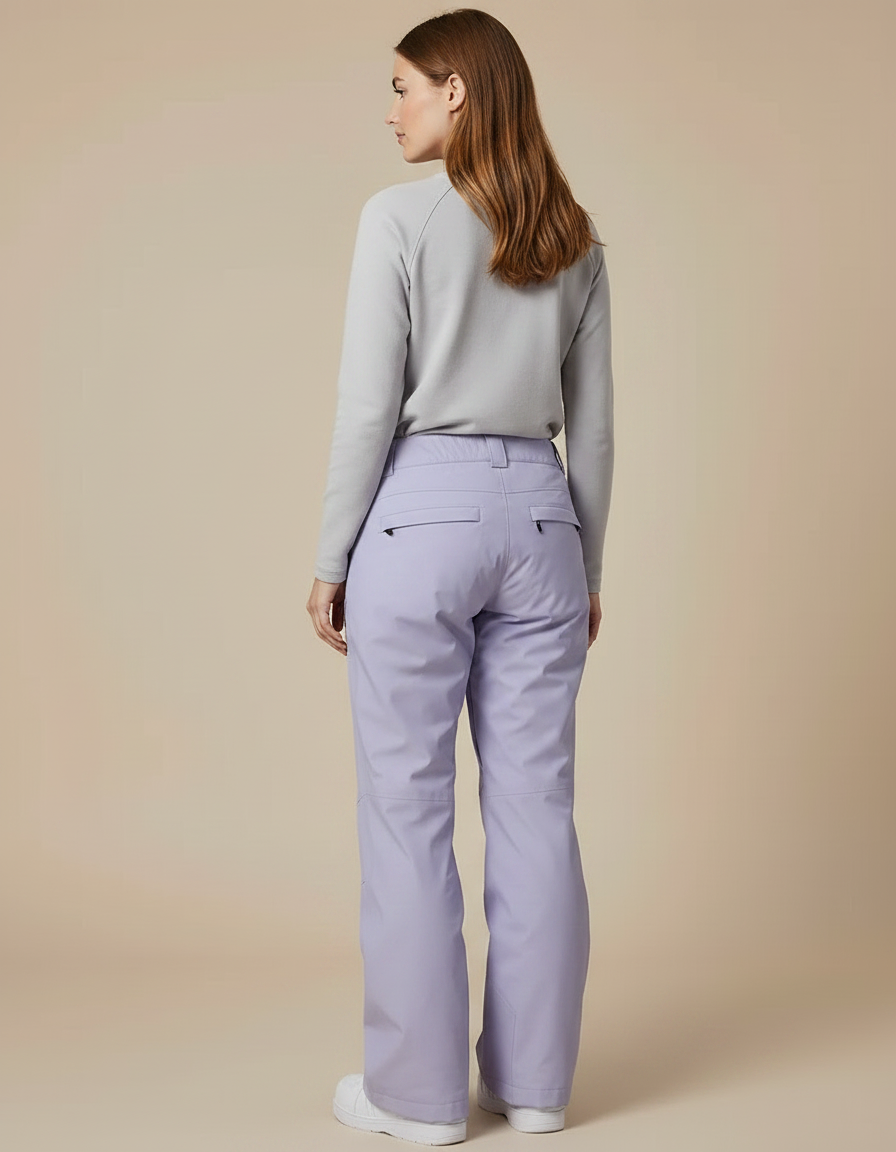 Pantalon De Pluie Lavande Ample Imperméable Ski Femme - Violet Polyester - vue 2