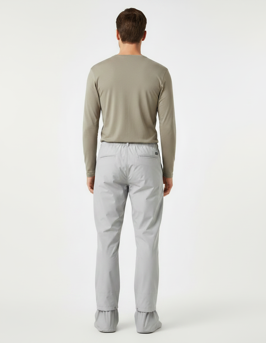 Pantalon De Pluie Gris Imperméable Homme Léger Sportif - Polyester - vue 2