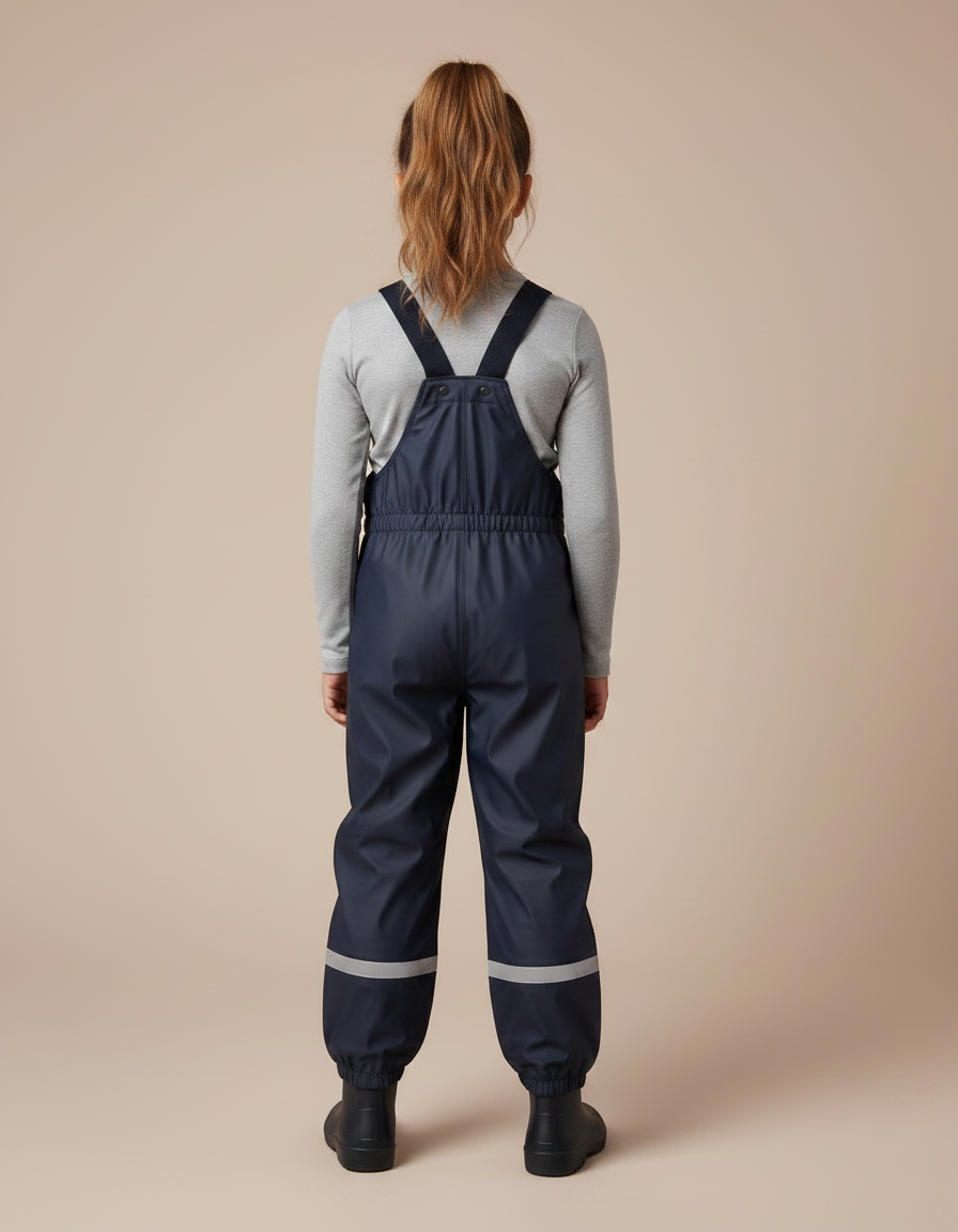 Ciré Pantalon De Pluie - Marine Polyester - vue 2