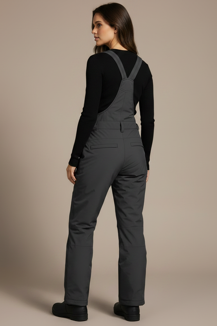 Pantalon De Pluie Gris Imperméable Salopette Ski Femme - Polyester - vue 2