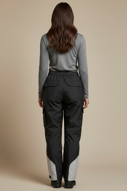 Pantalon De Pluie Vélo Femme - Noir Polyester - vue 2