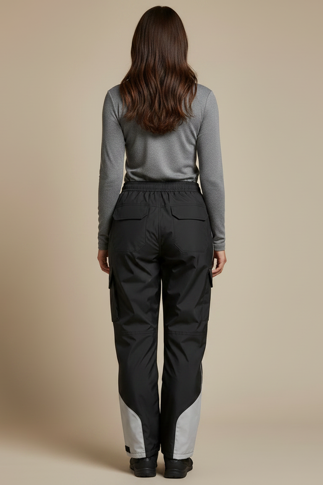 Pantalon De Pluie Vélo Femme - Noir Polyester - vue 2