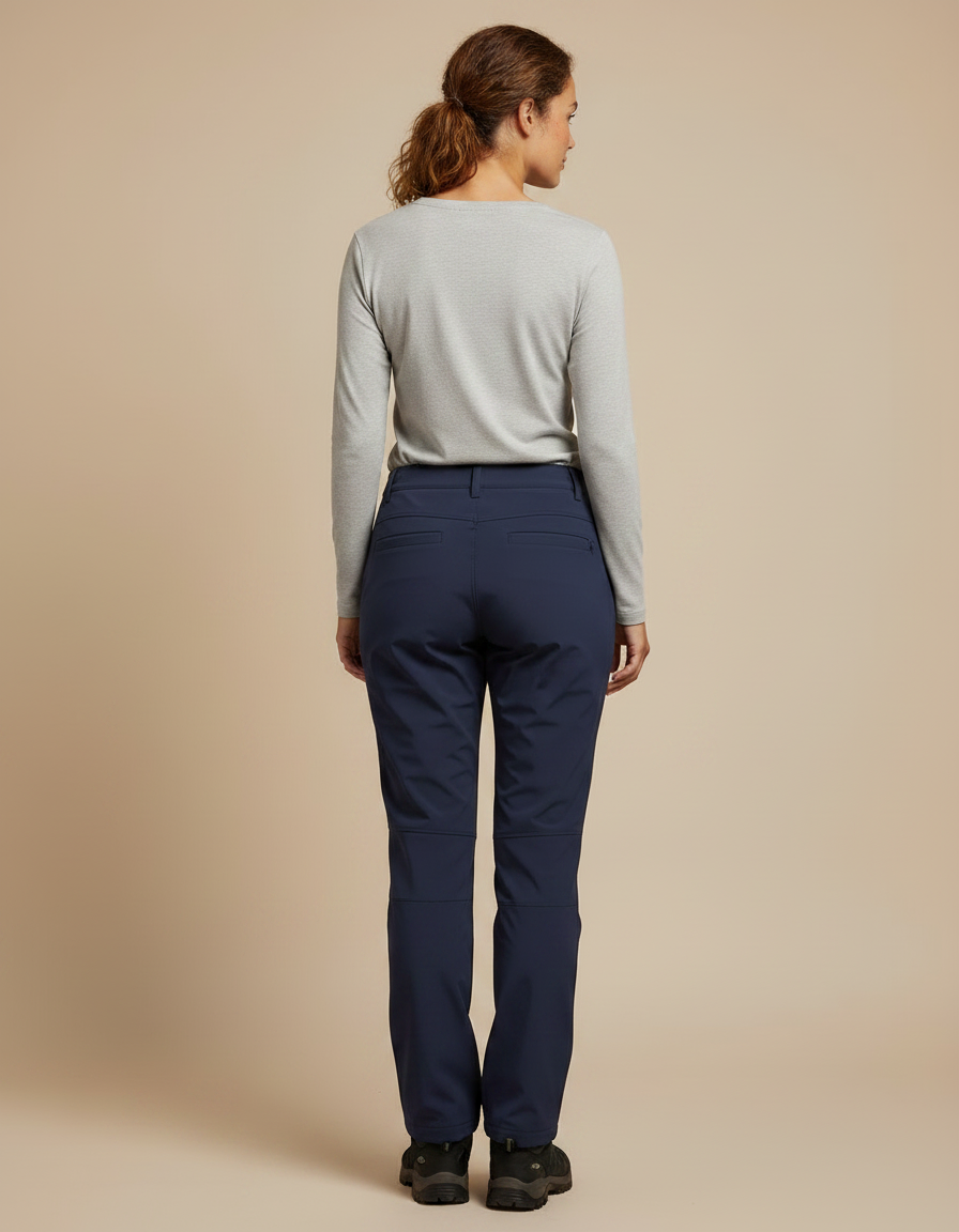 Pantalon De Pluie Femme Softshell Polaire Marine - Polyester - vue 2