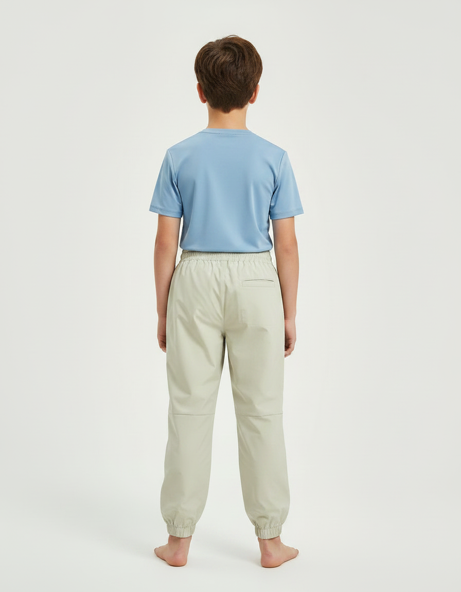 Pantalon De Pluie Beige Imperméable Enfant Sportif Cargo - Polyester - vue 2