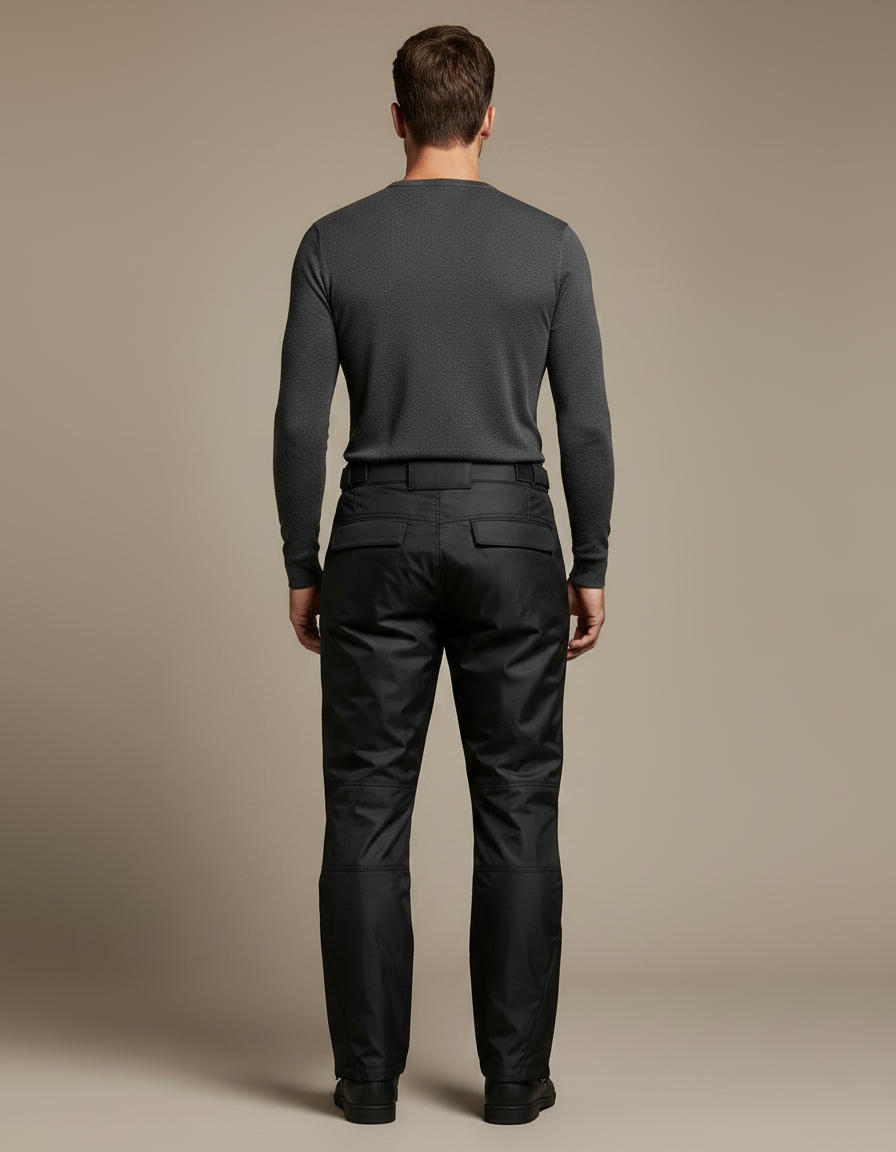 Veste Pantalon De Pluie Moto - Noir Polyester - vue 2