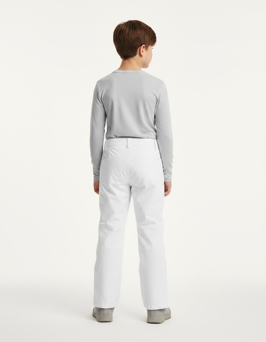 Pantalon De Pluie Blanc Imperméable Enfant Ski - Polyester - vue 2