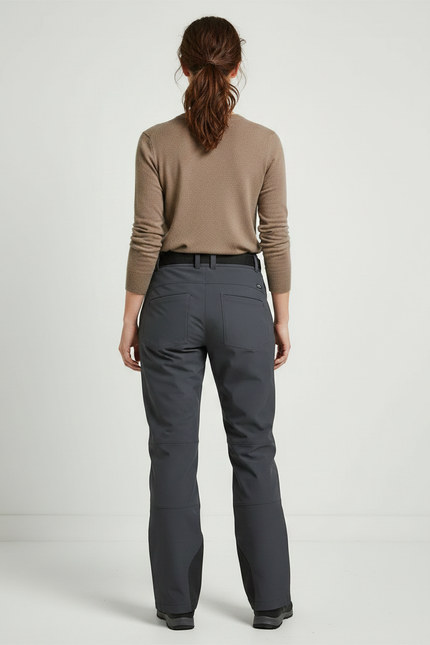 Pantalon De Pluie Gris Imperméable Ceinture Femme - Polyester - vue 2