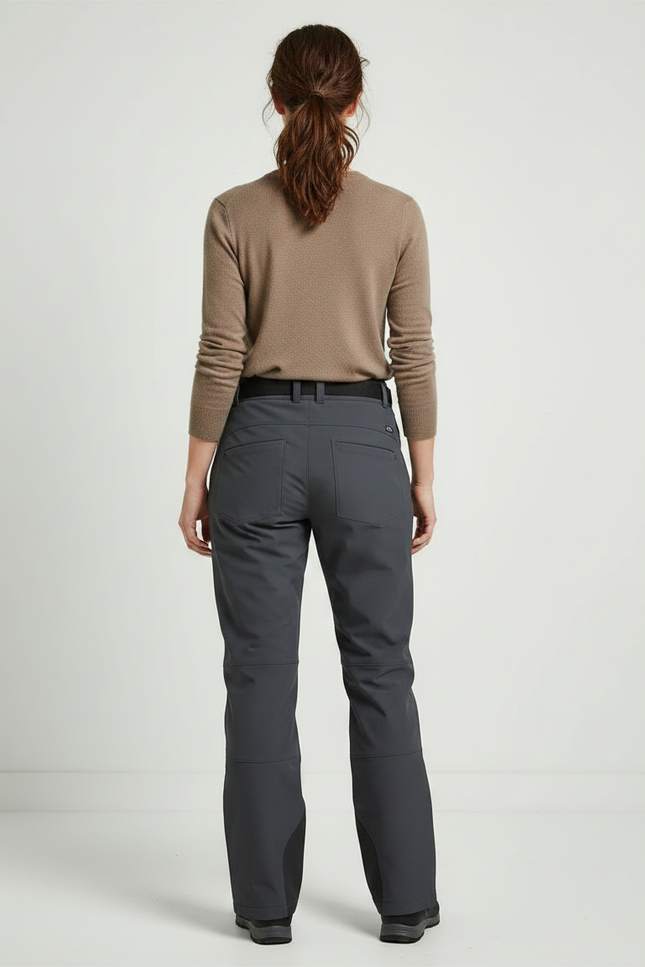 Pantalon De Pluie Gris Imperméable Ceinture Femme - Polyester - vue 2