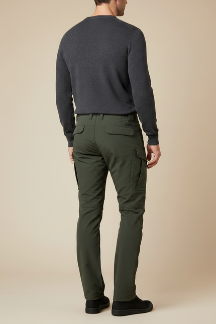 Pantalon De Pluie Vert Militaire Tactique Cargo Homme - Kaki Polyester - vue 2
