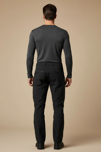 Pantalon De Pluie Noir Cargo Softshell Homme Imperméable - Polyester - vue 2