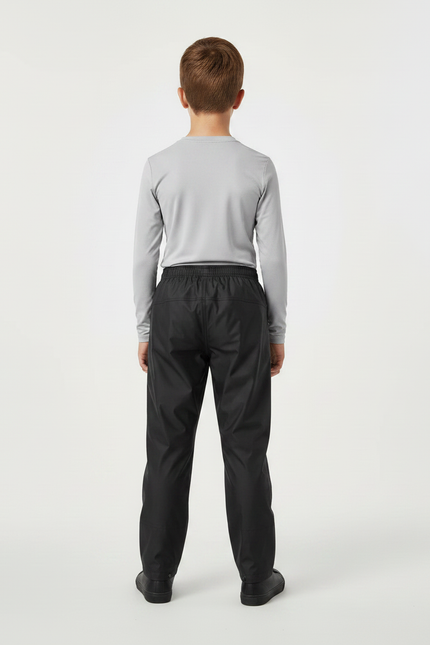 Pantalon De Pluie Noir Imperméable Enfant Droit Léger - Polyester - vue 2