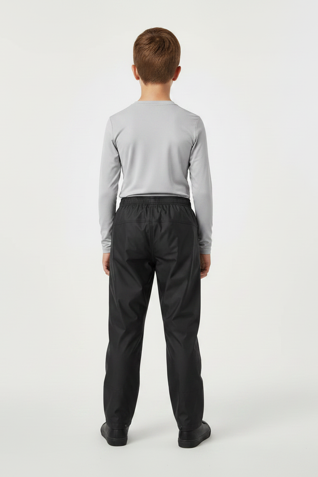 Pantalon De Pluie Noir Imperméable Enfant Droit Léger - Polyester - vue 2