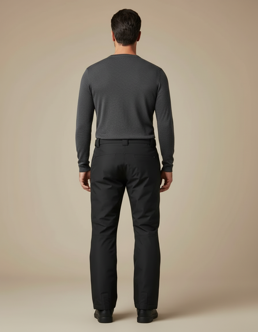Pantalon De Pluie Noir Imperméable Homme Résistant Coupe-Vent - Polyester - vue 2