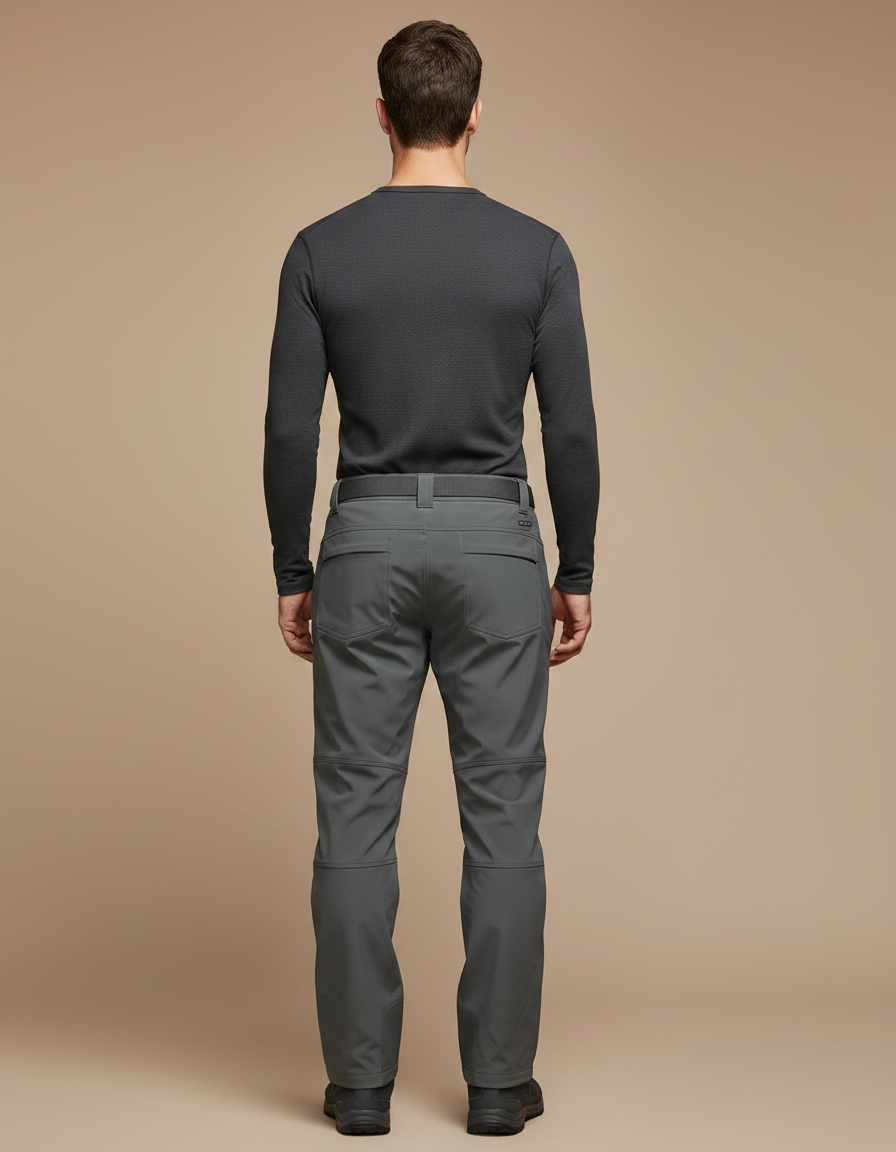 Pantalon De Pluie Gris Cargo Imperméable Homme Tactique - Polyester - vue 2