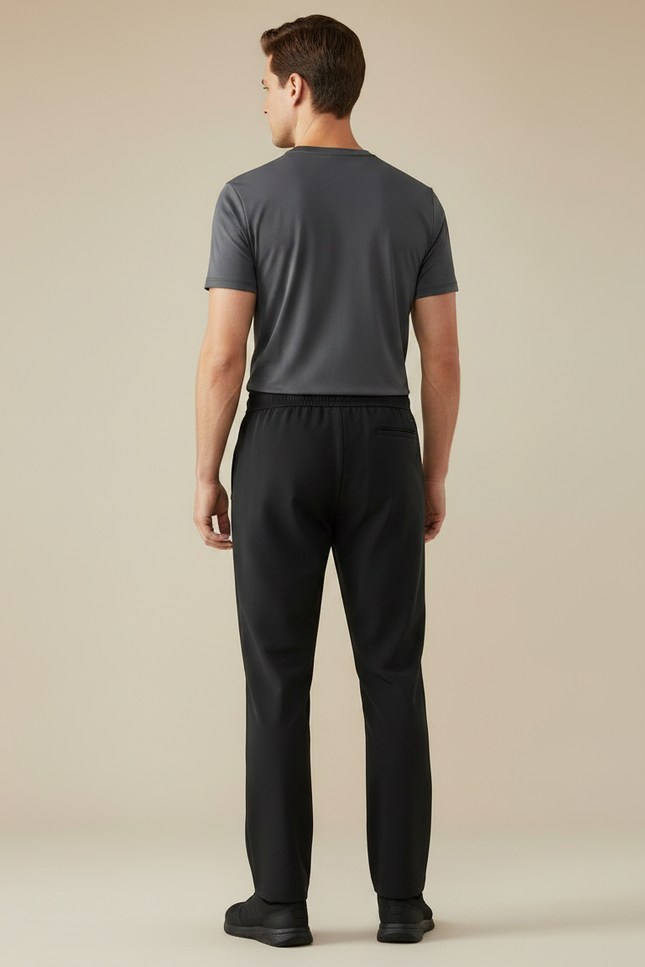 Pantalon De Pluie Noir Décontracté Homme Cordon De Serrage - Polyester - vue 2