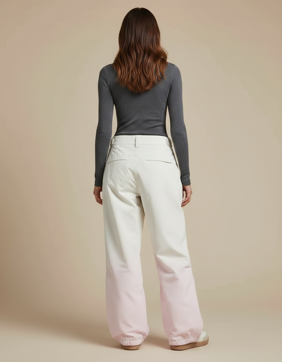 Pantalon De Pluie Dégradé Rose Ample Imperméable Femme - Polyester - vue 2