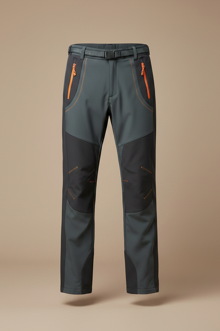 Pantalon De Pluie Gris Imperméable Randonnée Homme - Polyester - vue 3
