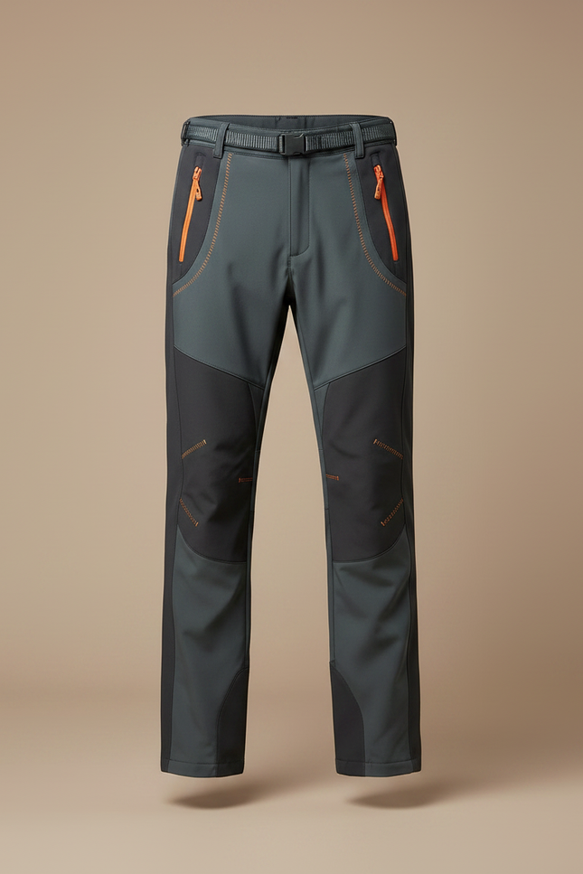 Pantalon De Pluie Gris Imperméable Randonnée Homme - Polyester - vue 3
