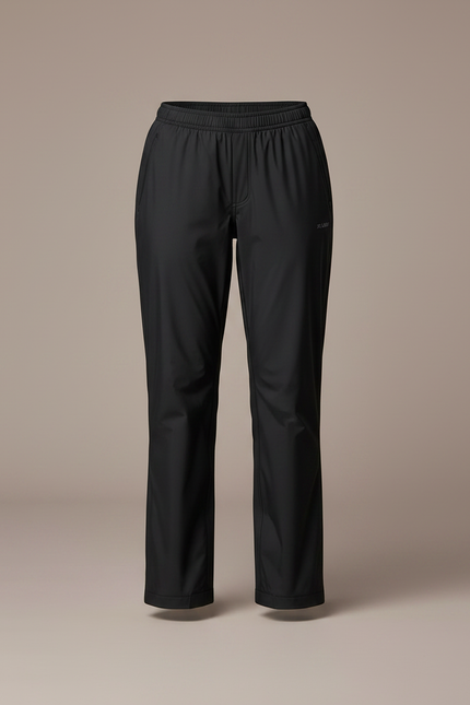 Pantalon De Pluie Noir Ample Imperméable Décontracté Femme - Polyester - vue 3
