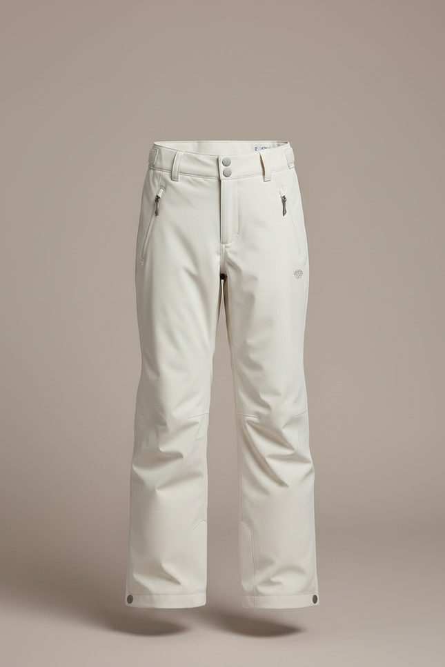 Pantalon De Pluie Crème Imperméable Enfant Ski Hiver - Blanc Polyester - vue 3
