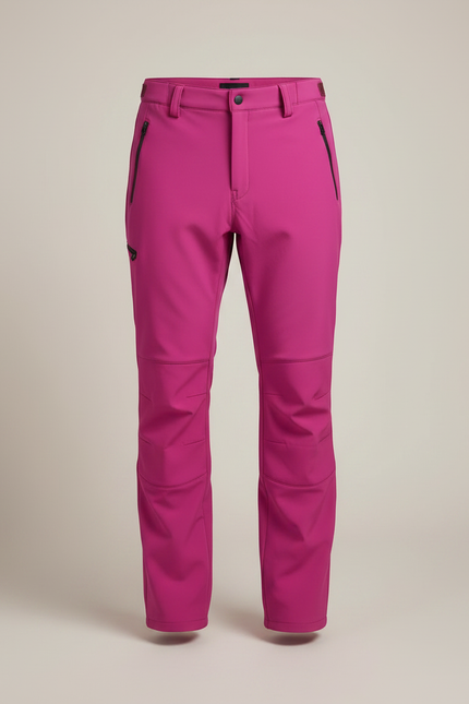 Pantalon De Pluie Fuchsia Slim Imperméable Randonnée Homme - Rose Polyester - vue 3