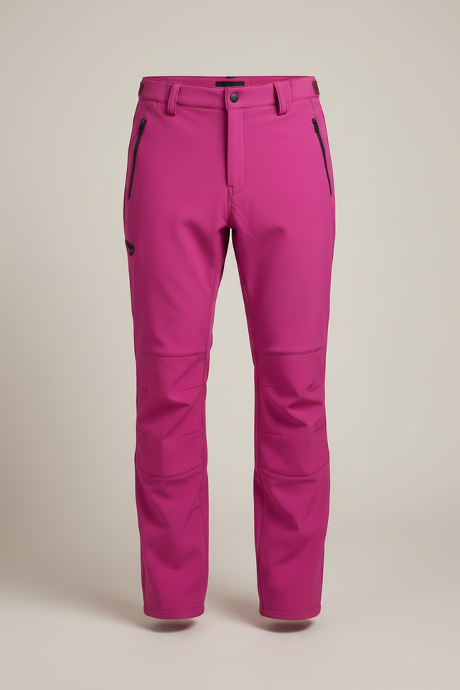 Pantalon De Pluie Fuchsia Slim Imperméable Randonnée Homme - Rose Polyester - vue 3