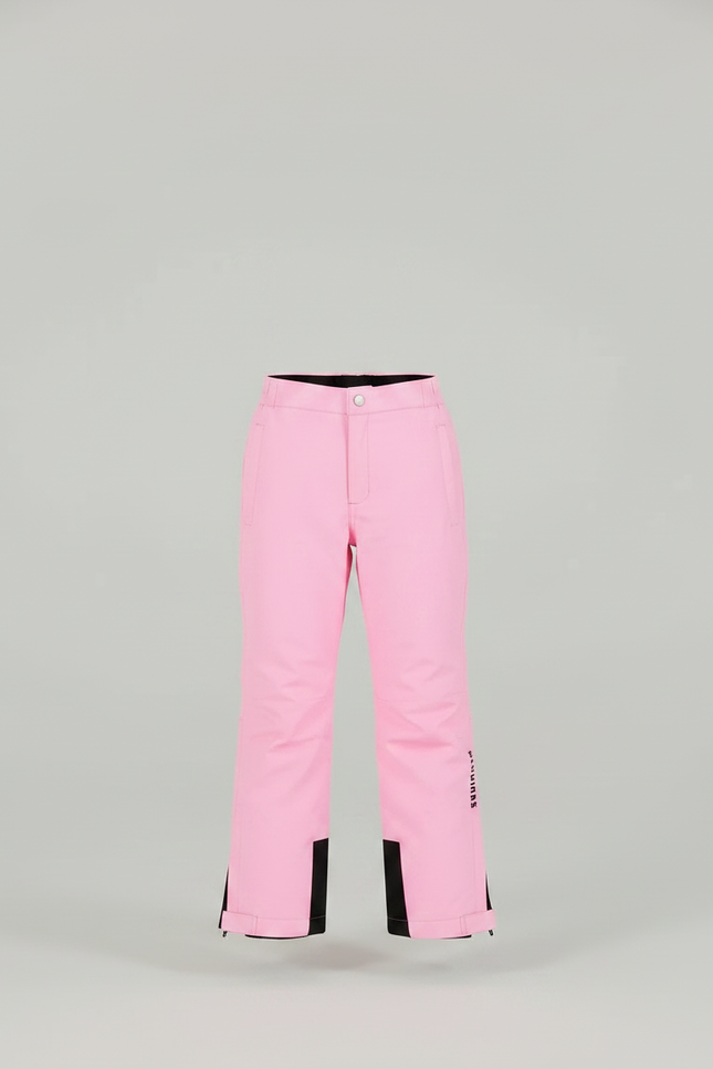 Pantalon De Pluie Rose Imperméable Bretelles Enfant Hiver Ski - Polyester - vue 3