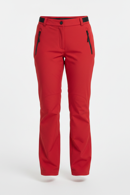 Pantalon De Pluie Rouge Imperméable Femme Randonnée - Polyester - vue 3