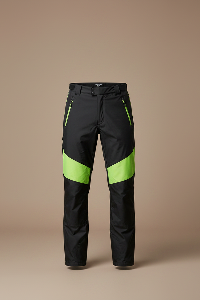 Pantalon De Pluie Noir Fluorescent Imperméable Homme - Polyester - vue 3