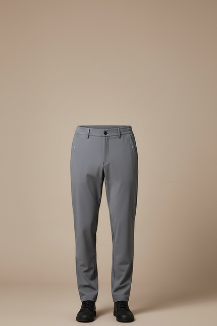 Pantalon De Pluie Gris Homme Slim Élastique Séchage Rapide - Polyester - vue 3