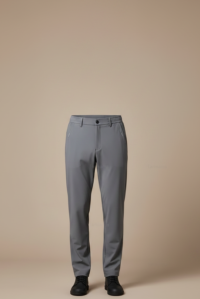 Pantalon De Pluie Gris Homme Slim Élastique Séchage Rapide - Polyester - vue 3
