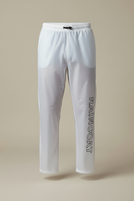 Pantalon De Pluie Blanc Transparent Imperméable Homme Décontracté - Polyester - vue 3