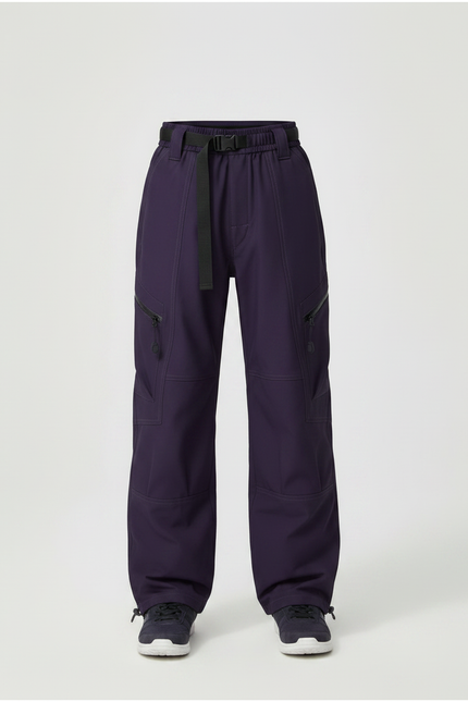 Pantalon De Pluie Violet Ample Ceinturé Enfant - Polyester - vue 3
