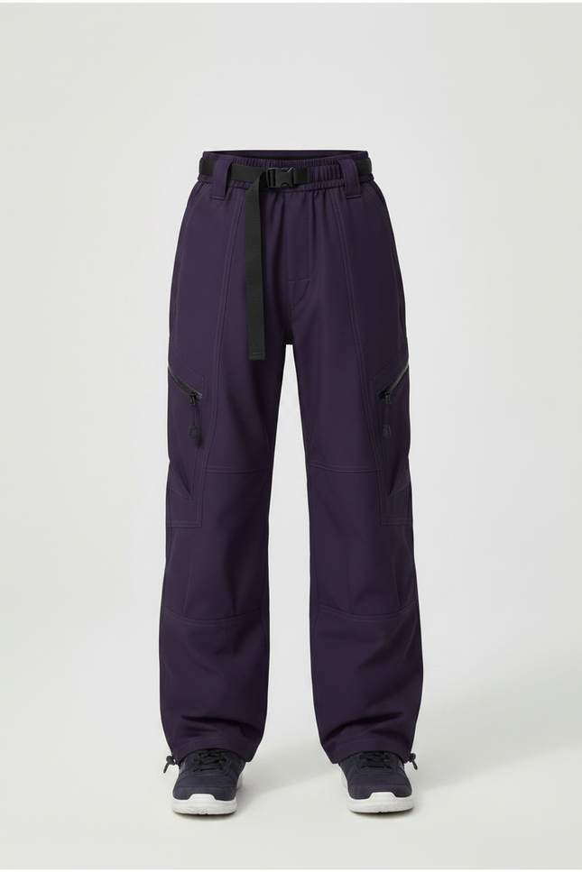 Pantalon De Pluie Violet Ample Ceinturé Enfant - Polyester - vue 3