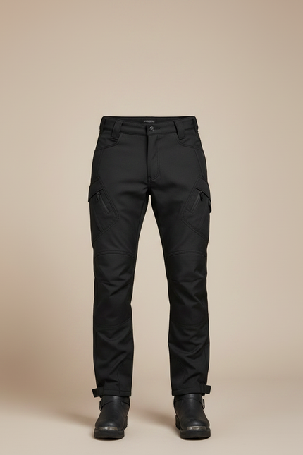 Pantalon De Pluie Noir Cargo Imperméable Homme Renforcé - Polyester - vue 3