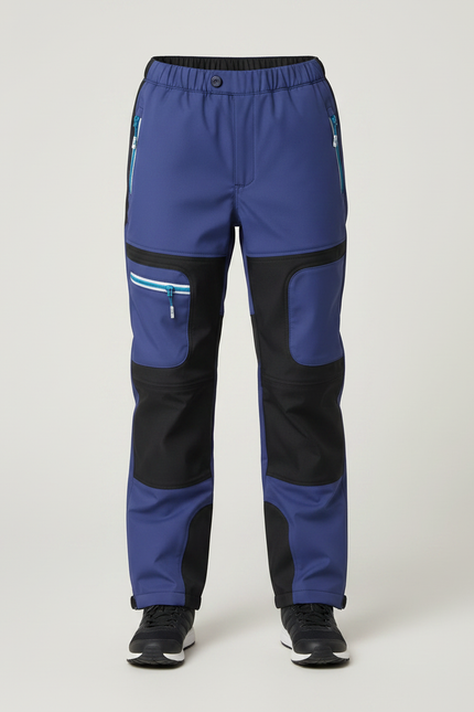 Pantalon De Pluie Bleu Marine Fonctionnel Enfant Imperméable - Polyester - vue 3