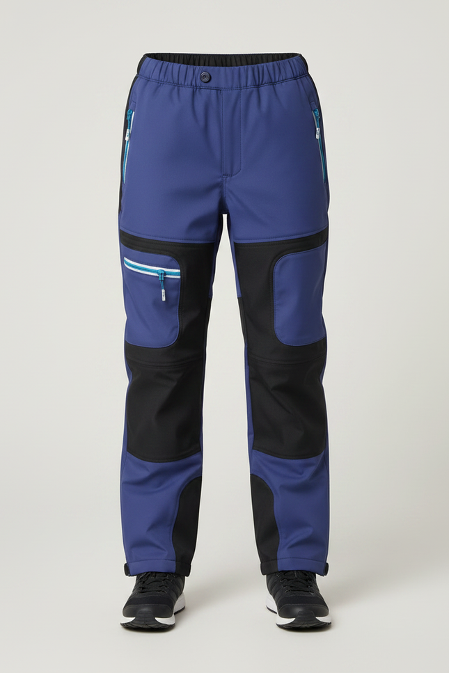Pantalon De Pluie Bleu Marine Fonctionnel Enfant Imperméable - Polyester - vue 3