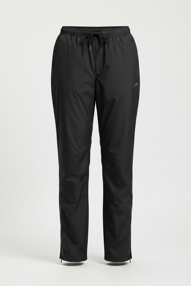 Pantalon De Pluie Noir Imperméable Unisexe Léger Sport - Polyester - vue 3