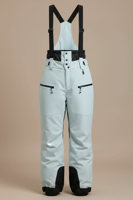 Pantalon De Pluie Bleu Clair Bretelles Ample Imperméable Femme - Polyester - vue 3