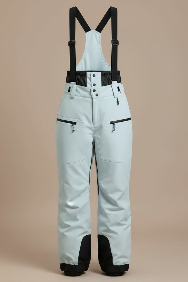 Pantalon De Pluie Bleu Clair Bretelles Ample Imperméable Femme - Polyester - vue 3