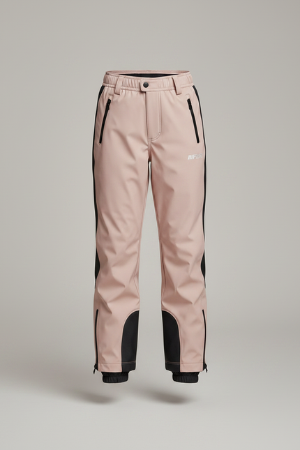 Pantalon De Pluie Rose Imperméable Sport Zippé Enfant - Polyester - vue 3