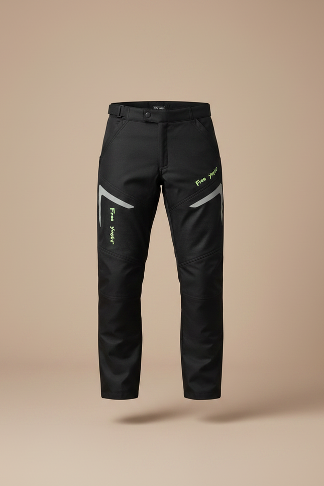 Pantalon Pluie Moto Doublure Amovible - Noir Polyester - vue 3