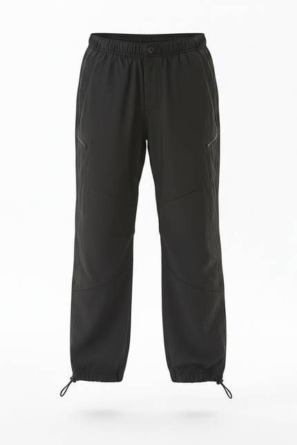 Pantalon De Pluie Noir Ample Enfant Cordon - Polyester - vue 3
