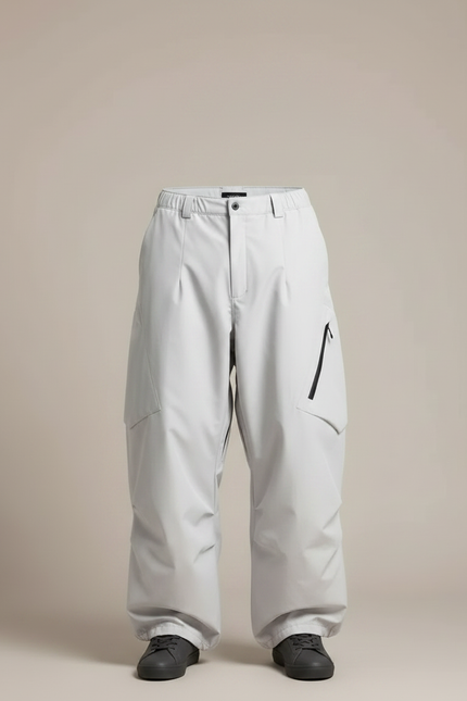 Pantalon De Pluie Gris Imperméable Ample Homme Décontracté - Polyester - vue 3